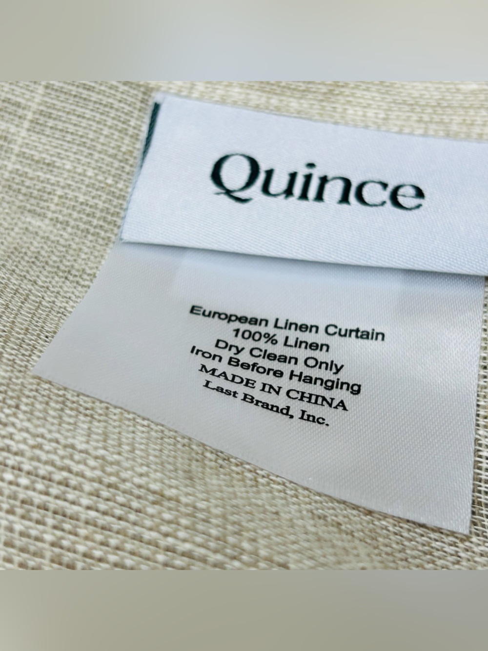 NWT QUINCE Set Of 2 48x84 European Linen Sheer Curtains Flax 9060 - Picture 10 of 12